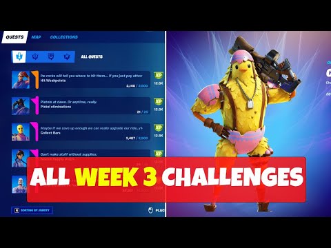 All Week 3 Epic Quests and Legendary Quest Challenges Guide - Week 3 Challenges in Fortnite