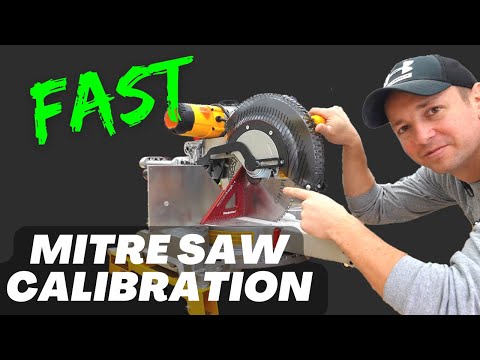 Quickly Calibrate a Brand New Miter Saw - Quick Accuracy Check Tutorial