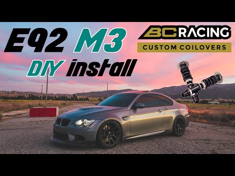 BMW E92 M3 BC Coilover Installation (Very Detailed)