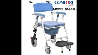Comfort Plus DM-69U Tuvalet Özellikli Tekerlekli Sandalye