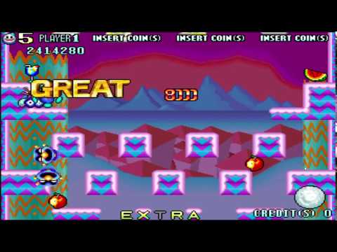 스노우브라더스2 눈캐릭 630만 올 great /Highest score 6318260(Snow bros 2 with new elves, snow;nick)