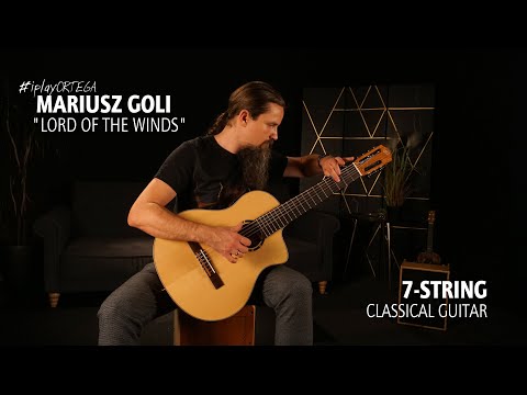 Ortega RCE133-7 Pro Solid Spruce Top Nato Neck Nylon 7-String Classical Acoustic-Electric Guitar w/Gig Bag image 25