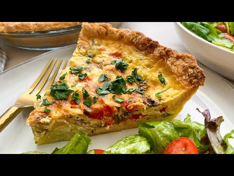 Loaded Vegetarian Quiche Recipe