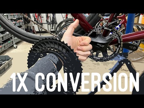 Easily convert your bike from a 2X to 1X drivetrain.
