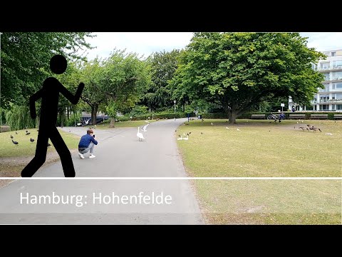 Der Geher in Hamburg: Hohenfelde