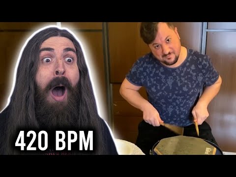 Metal-Schlagzeuger reagiert auf Riccardo Merlini | Die schnellsten Hände der Welt