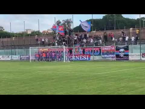 Ultras Paternò - Curva Sud Paternò nel fine gara contro il Troina - Serie D 2021/2022