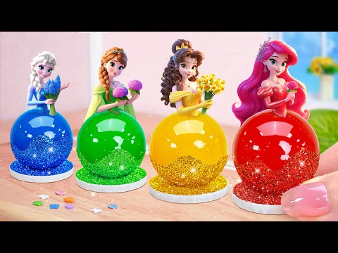 Lovey Princess Jelly Cake🌸Miniature Ocean Mermaid Princess Cake Decorating Tutorials🌸