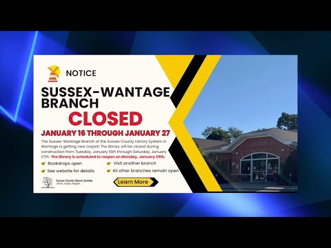 NJ Sussex County’s Wantage Branch Library Receiving New Renovations