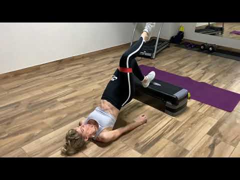 Banded Single Leg Elevated Glute Bridge