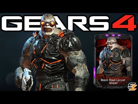 Gears of War 4 - "Black Steel Locust Sniper" Character Multiplayer Gameplay!