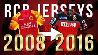 #RCB | Royal Challengers Bangalore | Jersey Evolution | 2008-2016