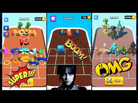 MERGE 'ALPHABET LORE' Run vs Merge Number Cube Lore Run vs Merge Rainbow Friend Lore Run