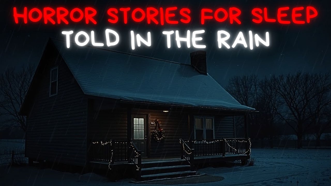 True Winter Scary Stories for a Cold December Night | Rain Sounds | Black Screen Vol.56