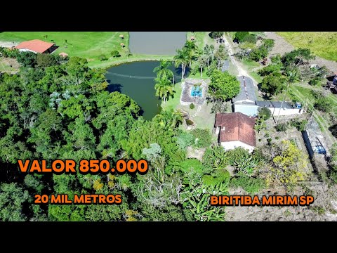 Chácara com lago e piscina, à venda em Biritiba Mirim, R$ 850.000