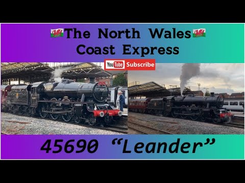 LMS Jubilee Class 45690 ‘Leander’ on 🏴󠁧󠁢󠁷󠁬󠁳󠁿The North Wales Coast Express at Chester 16.07.23