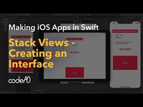 8 - Stack Views - Making iOS Apps in Swift - codeAYD