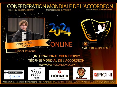 Junior Classique - Second round - Antons Pizāns - Latvia www.cma-accordions.com