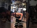 Chest press (Cable bar standing chest press )