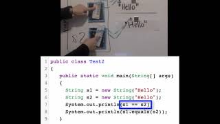 Download the video "CS Awesome 3.7 - Two Equivalent Strings in Java (they are not ==)"