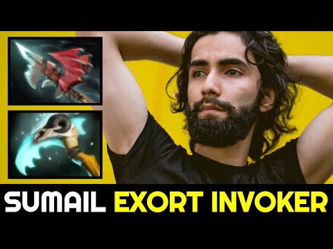 SUMAIL Exort Invoker with 960 XPM — Mid vs DARKMAGO 7.32d Dota 2