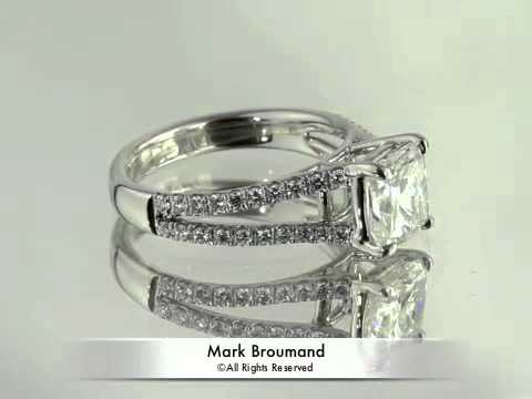 2.80ct Cushion Cut Diamond Engagement Anniversary Ring-Mark Broumand