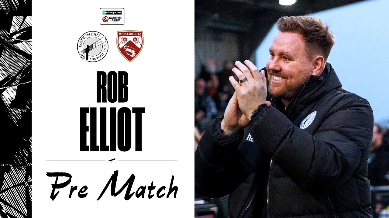 💬 “Keep building our momentum” | Rob Elliot pre-Morecambe (H) | INTERVIEW