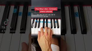 The Way I Am - Eminem easy piano tutorial!
