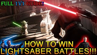 How To Lightsaber Duel In Battlefront 2! WIN Everytime! (How To Not Suck & Become Unstoppable!)