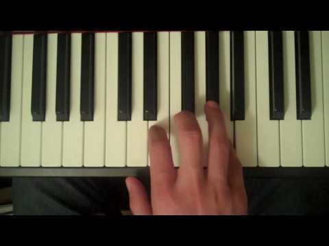How To Play an A Harmonic Minor Scale on the Piano