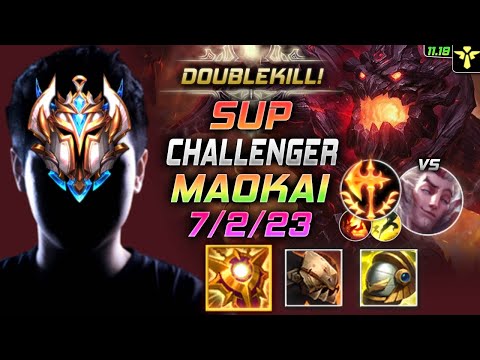 Challenger Maokai Support vs Rakan - 챌린저 서폿 마오카이 템트리 룬 솔라리 정복자 マオカイ Маокай 扭曲树精 茂凱 - LOL KR 11.19