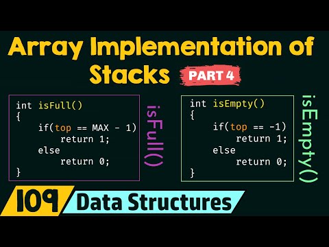 Array Implementation of Stacks Part 4