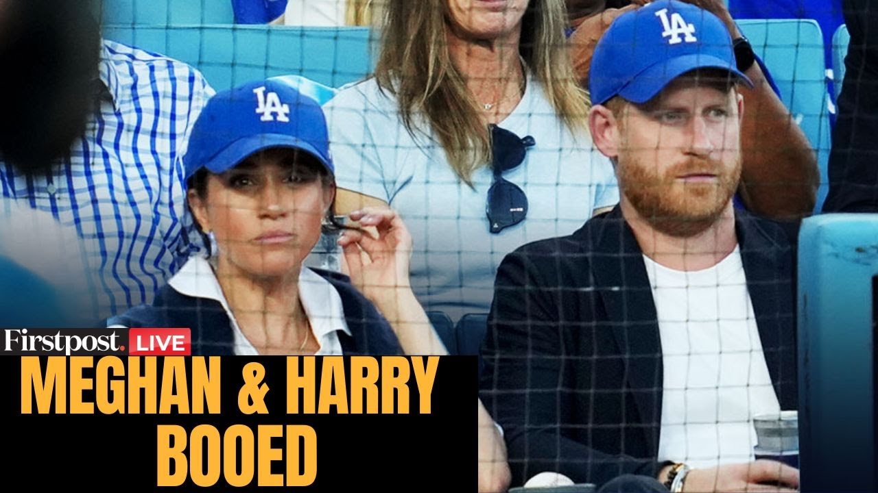 LIVE: Baseball Fans Boo Prince Harry and Meghan Markle at Dodgers–Blue Jays Game | Firstpost America