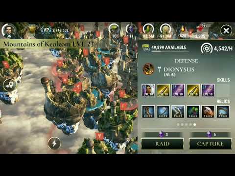 Anubis vs Dionysus - ( lvl 25 troops ) : Dawn of Titans