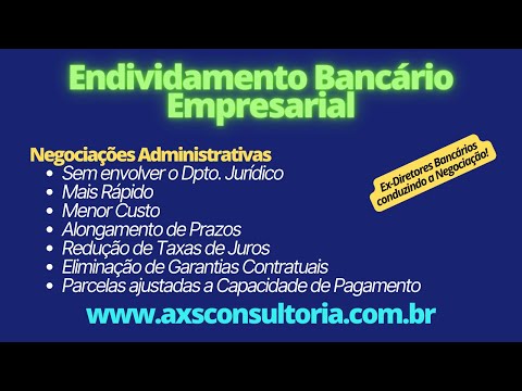 Negociação Administrativa com Bancos - Dividas com bancos - é possível negociá-las! Avaliação Patrimonial Inventario Patrimonial Controle Patrimonial Controle Ativo