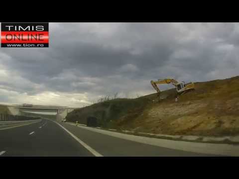 Probleme cu malurile autostrazii A6. Dupa opt luni inca se lucreaza la consolidare