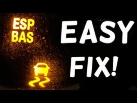 How to Fix & Reset ESP/BAS Warning Light Stays On or Flashing | ESP/BAS Light On