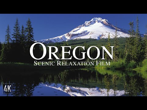 Oregon 4K Scenic Relaxation Film | Mount Hood Drone Video | Portland Oregon Aerial Footage