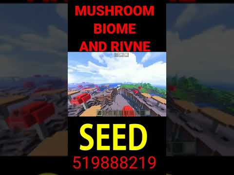 clash army - most rarest biome mushroom biome seed and riven for minecraft PE # mythpat # minecraft # Short