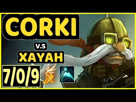 HEAQ (CORKI) vs XAYAH - 7/0/9 KDA BOTTOM ADC GAMEPLAY - EUW Ranked GRANDMASTER