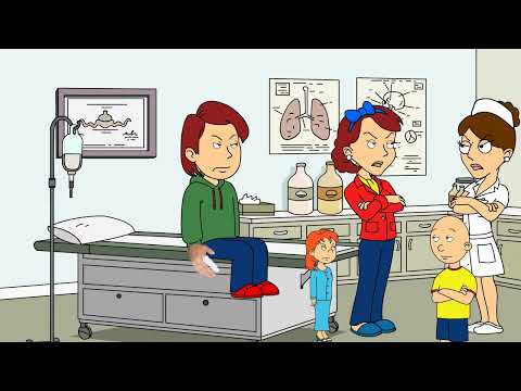 Caillou Slams the Door to his Dad's Finger/Grounded