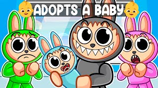 Labubu ADOPTED a BABY In Roblox!
