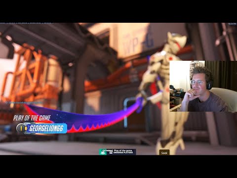 Overwatch 2 Rank 1 Genji Georgelion Aggro Top Ranked Genji Gameplay -POTG-