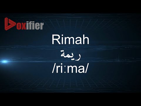 How to Pronunce Rimah (ريمة) in Arabic - Voxifier.com