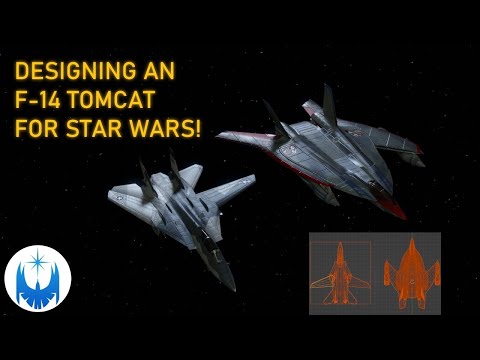 Creating an F-14 Tomcat Inspired Star Wars Fighter - SF-14 Sabercat!!
