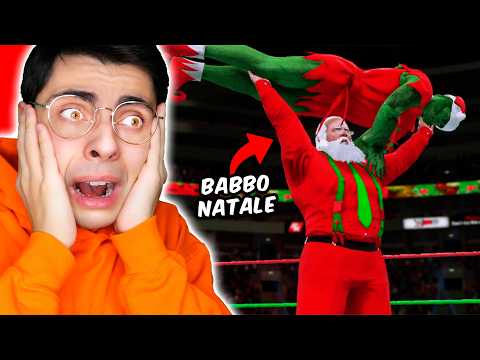IL GRINCH CONTRO BABBO NATALE SU  WWE2K24 🎅🏻 Chi vincerà?