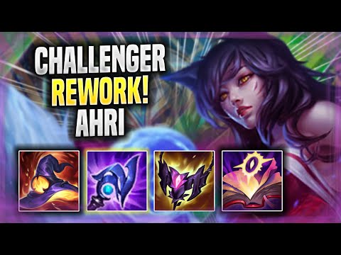 KOREAN CHALLENGER TRIES NEW AHRI REWORK! - Korean Challenger Plays Ahri MID vs Orianna!
