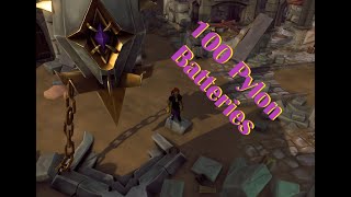 Runescape - Adding 100 Pylon Batteries