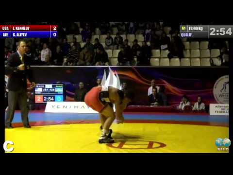GGP2013 / KENNEDY Jimmy (USA) - Haji ALIYEV (AZE) - FS 60 kg 1/8 final match
