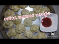 Onion momo recipe... Easy onion momos at home